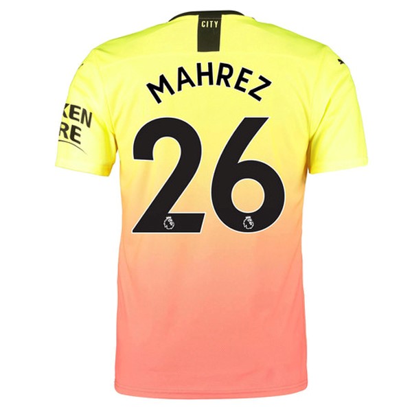 Camiseta Manchester City NO.26 Mahrez 3ª 2019/20 Naranja